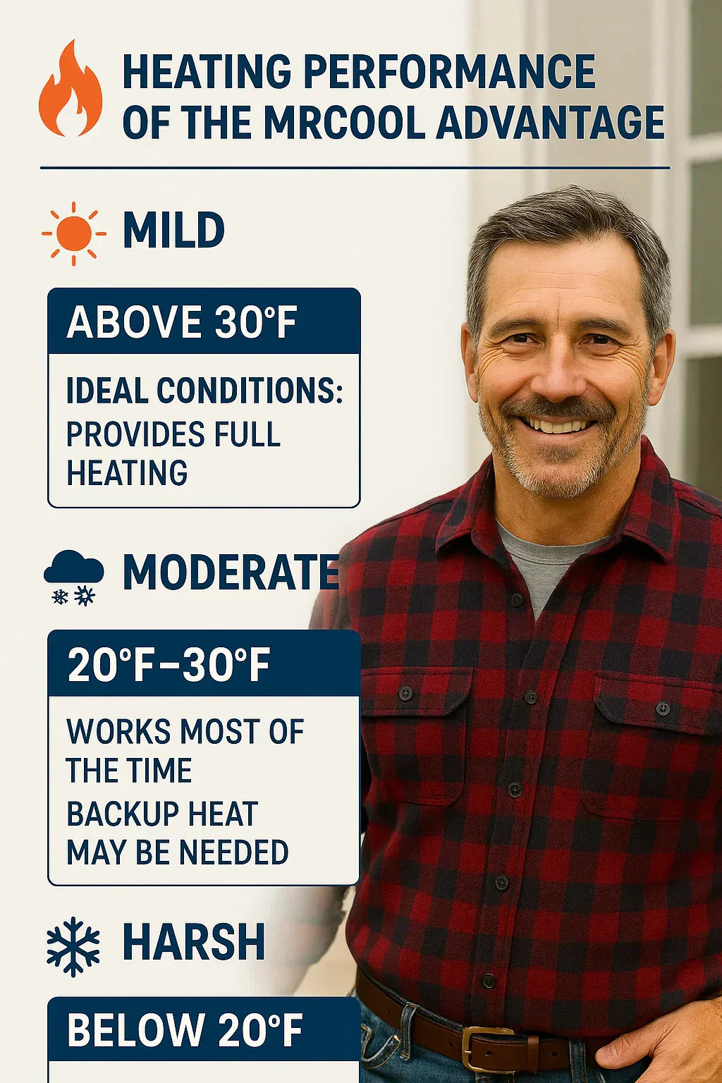 Heating Performance in Winter: Can the MRCOOL Advantage Keep Your Room Warm?