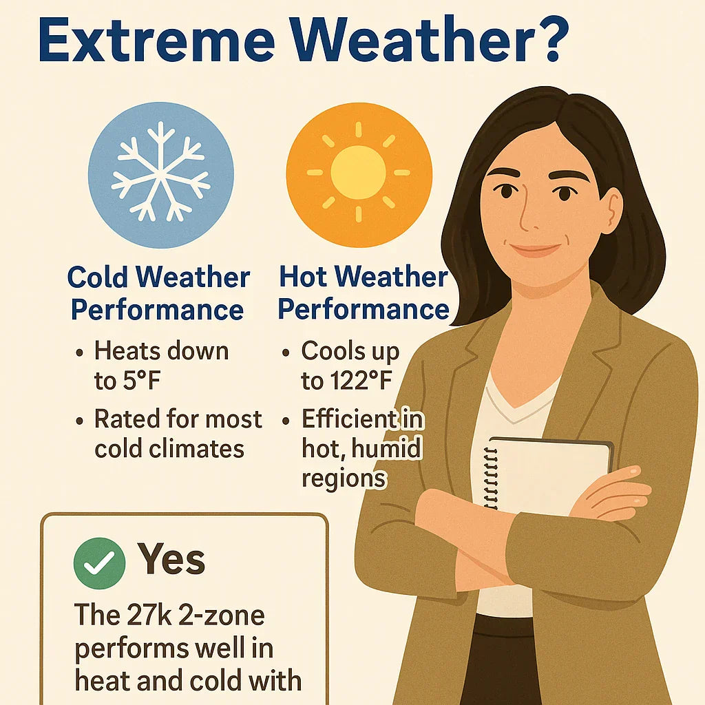 How Does the MRCOOL 27k 2-Zone Handle Extreme Weather