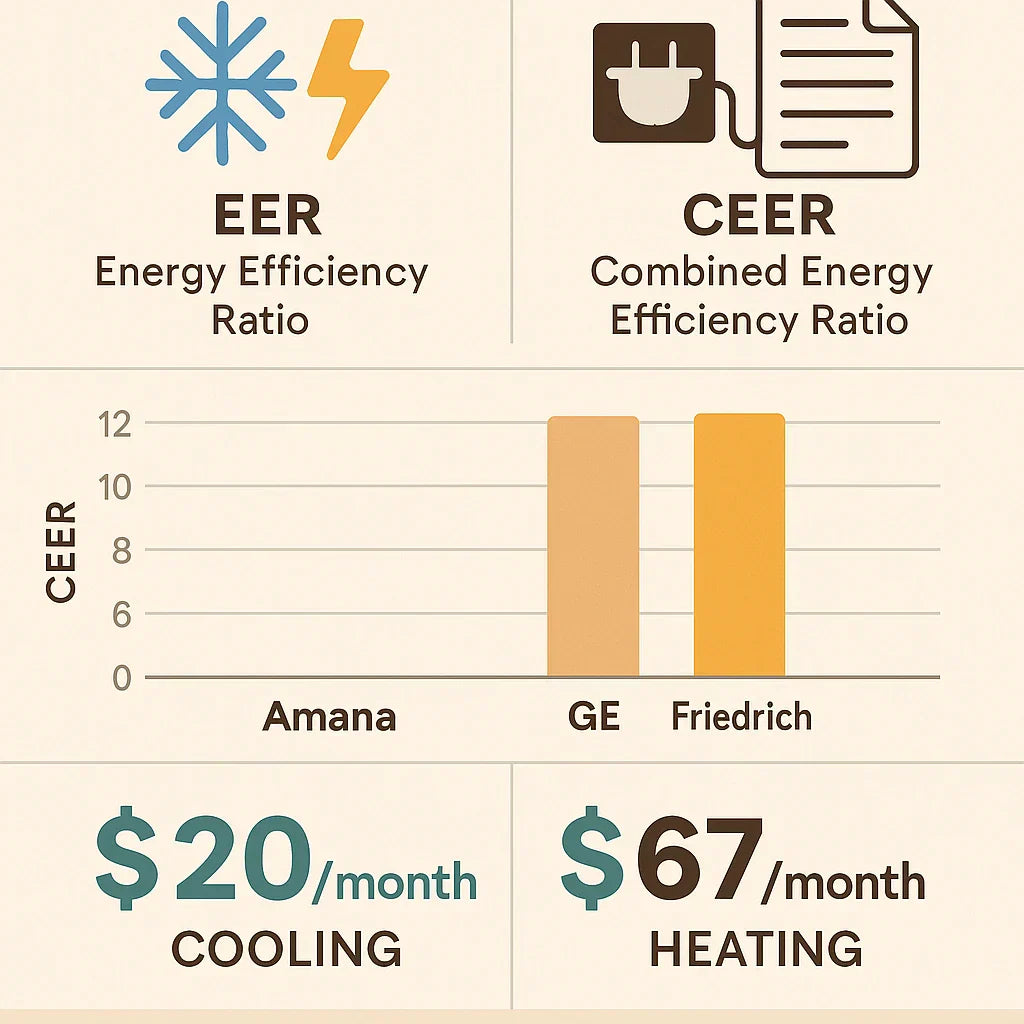 How Efficient Is the Amana 9,200 BTU Unit EER, CEER & Real-World Energy Costs