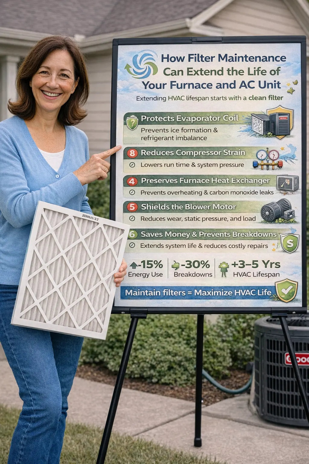 How Filter Maintenance Can Extend the Life of Your Furnace and AC Unit