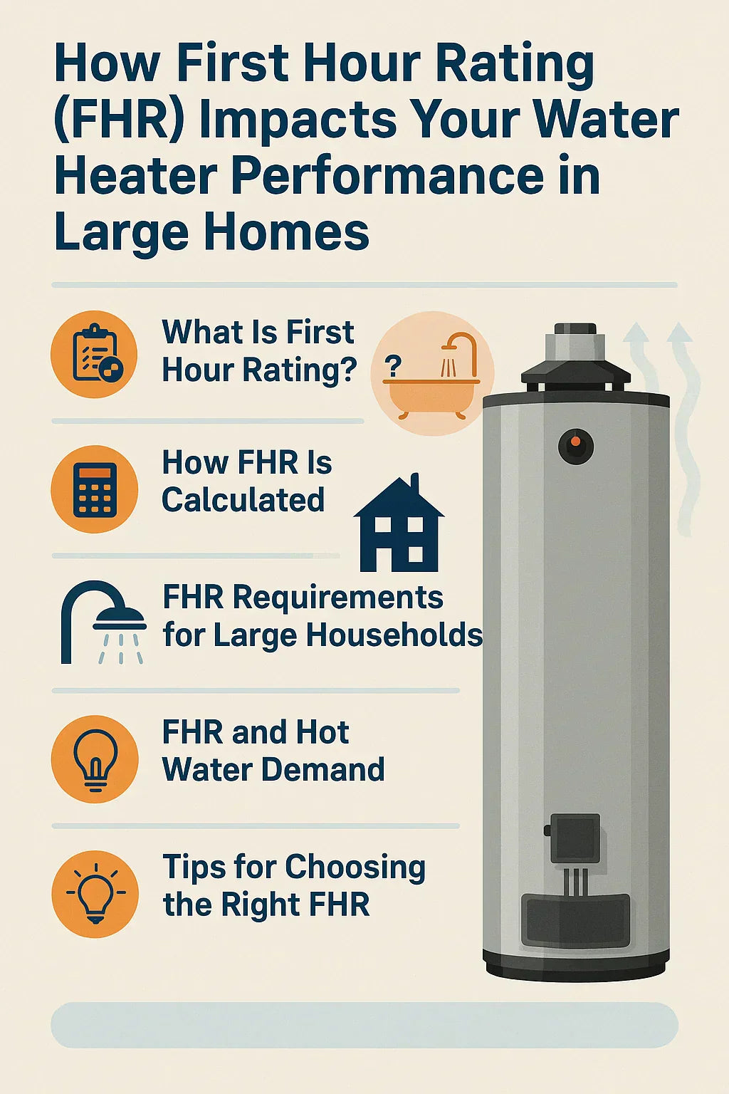 How First Hour Rating (FHR) Impacts Your Water Heater Performance in Large Homes