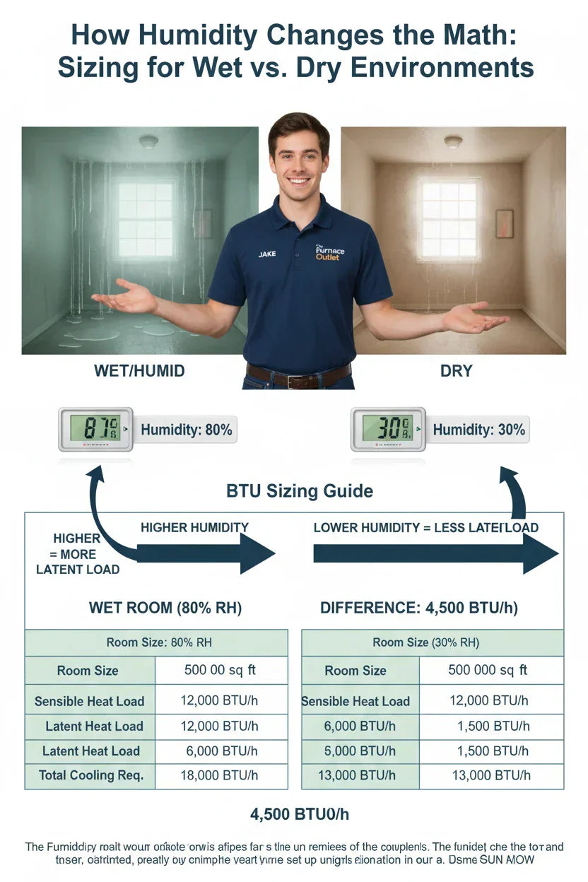 How Humidity Changes the Math Sizing for Wet vs. Dry Environments