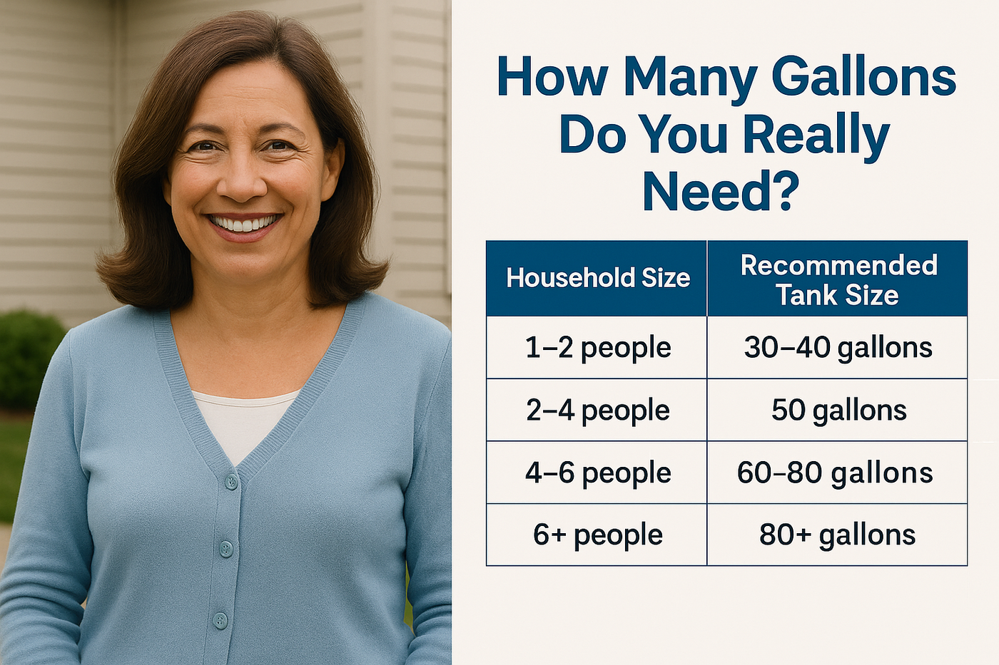 How Many Gallons Do You Really Need? Choosing the Right Water Heater Size for Your Home