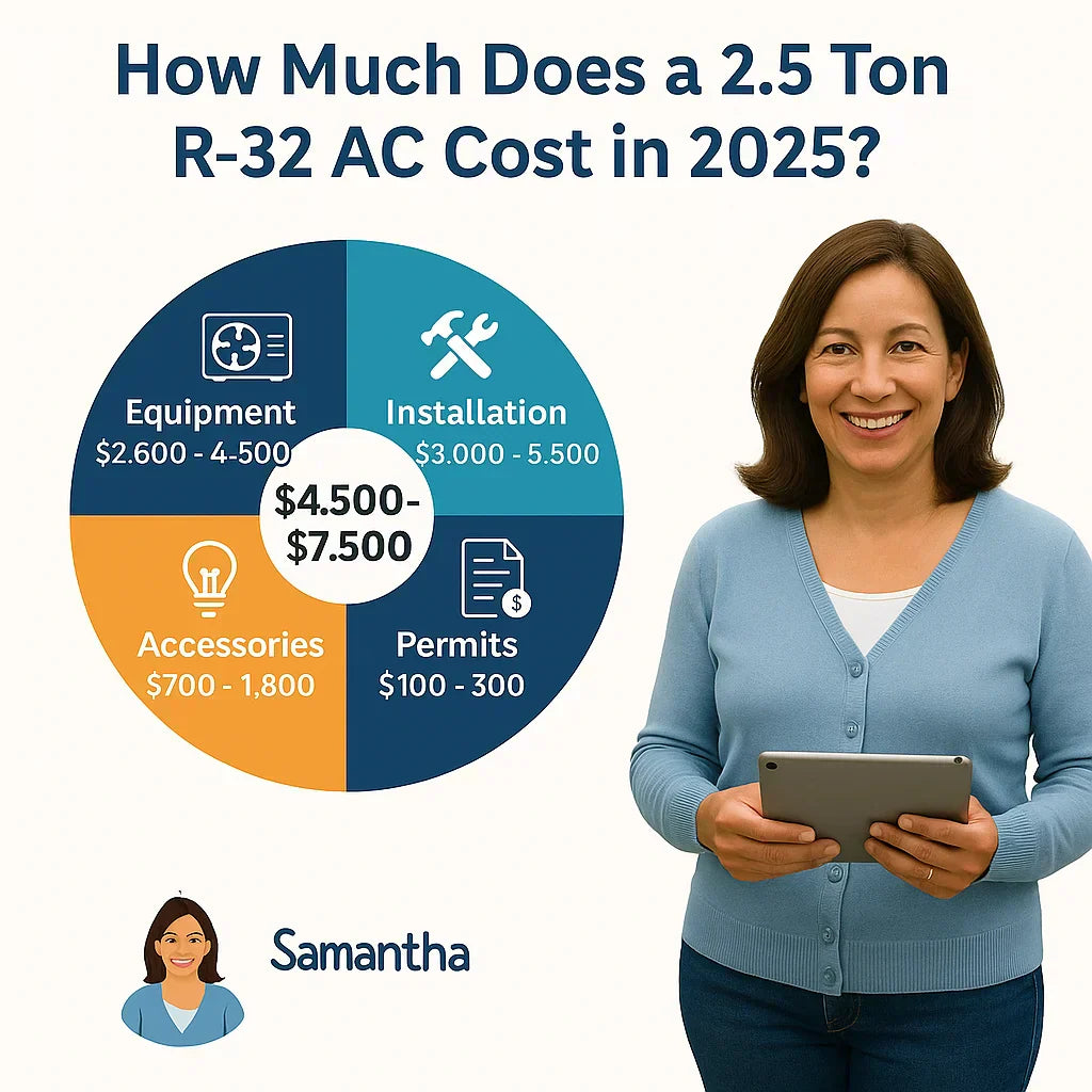 How Much Does a 2.5 Ton R-32 AC Cost in 2025? Full Budget Breakdown