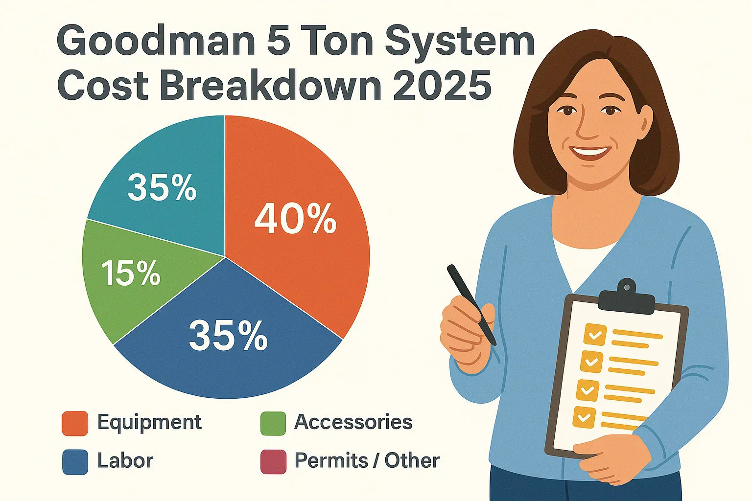 How Much Does a 5 Ton Goodman R-32 AC + Furnace System Cost in 2025?