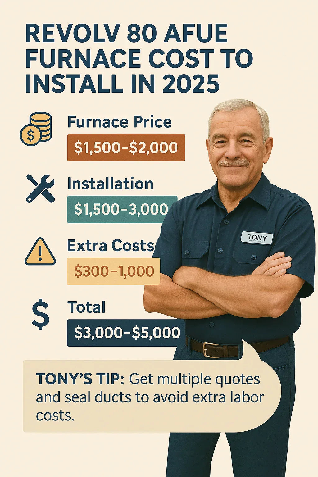 How Much Does a Revolv 80 AFUE Furnace Cost to Install in 2025