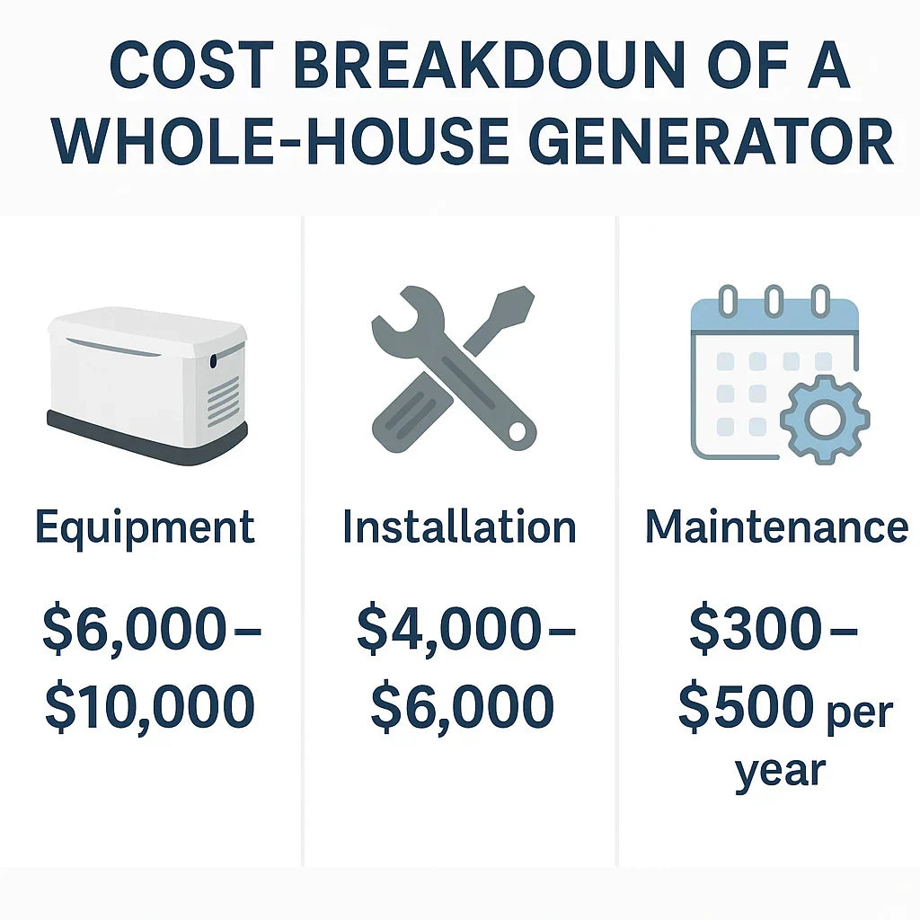 How Much Does a Whole-House Generator Cost in 2025