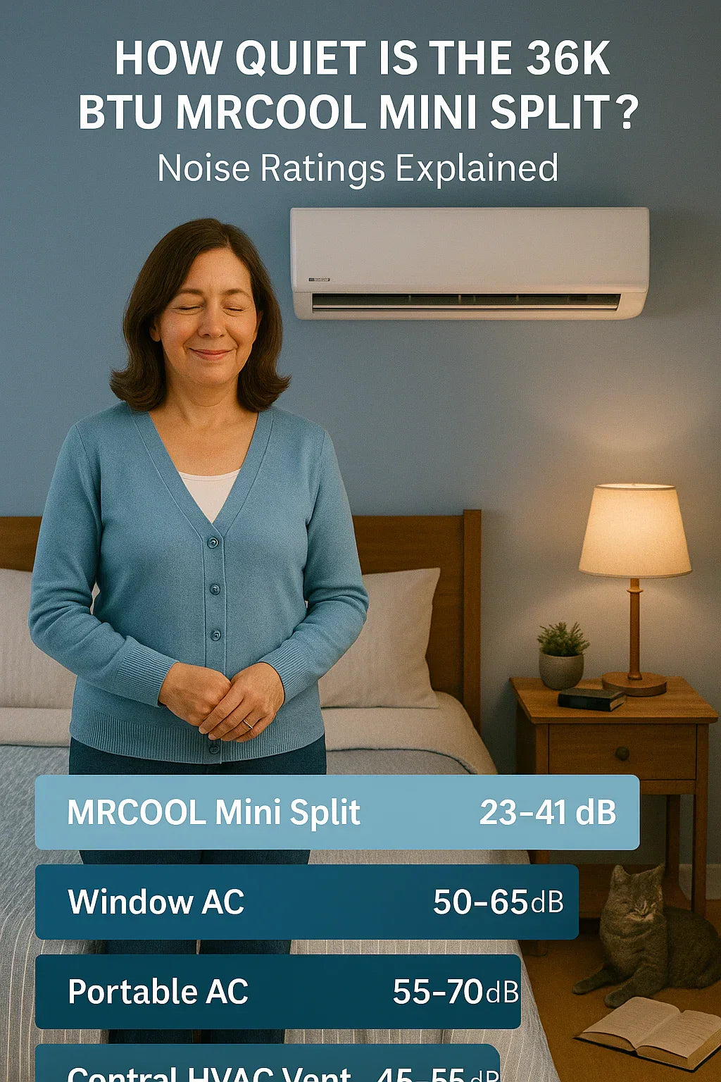 How Quiet Is the 36k BTU MRCOOL Mini Split? Noise Ratings Explained