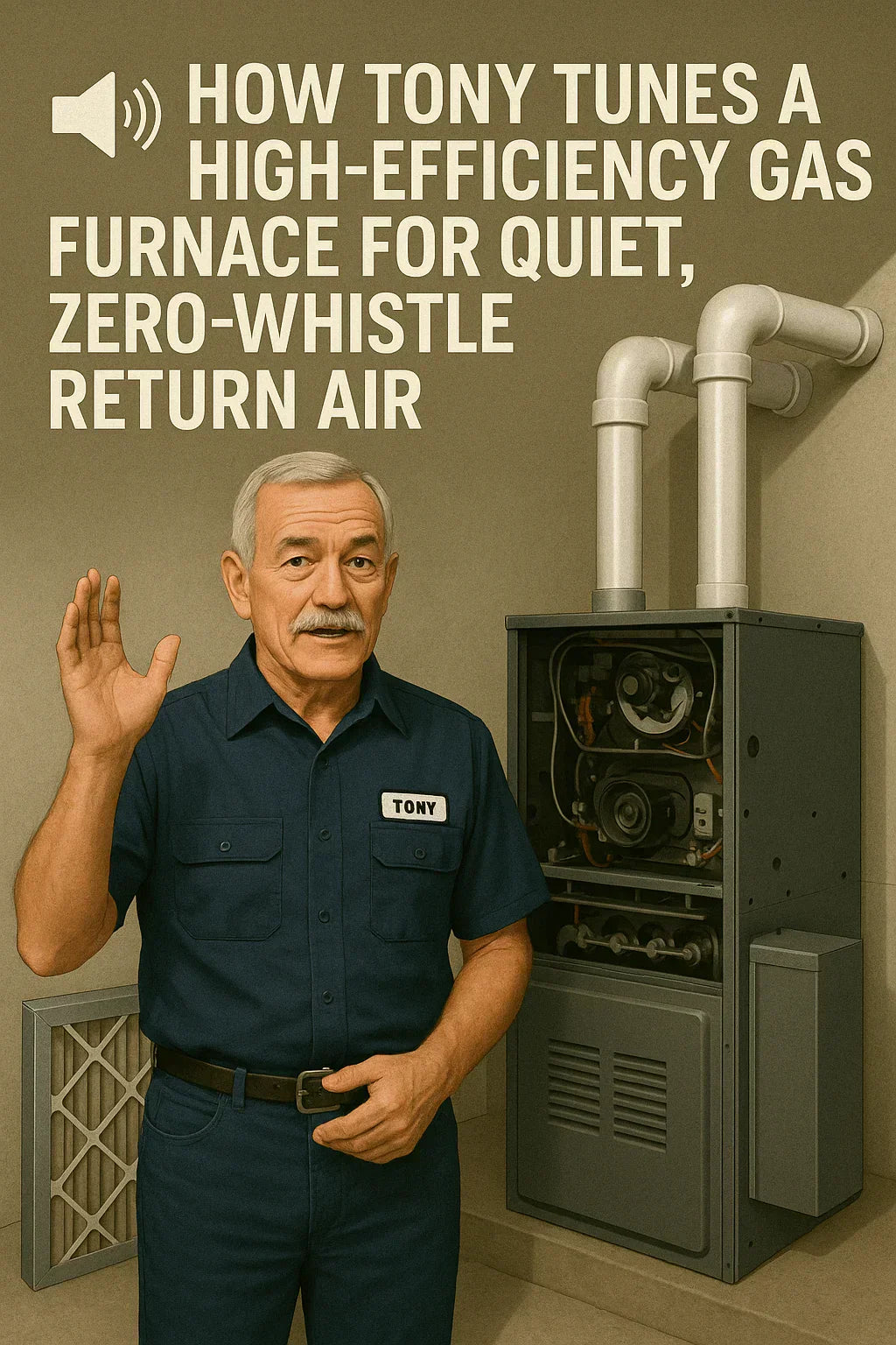 How Tony Tunes a High-Efficiency Gas Furnace for Quiet, Zero-Whistle Return Air