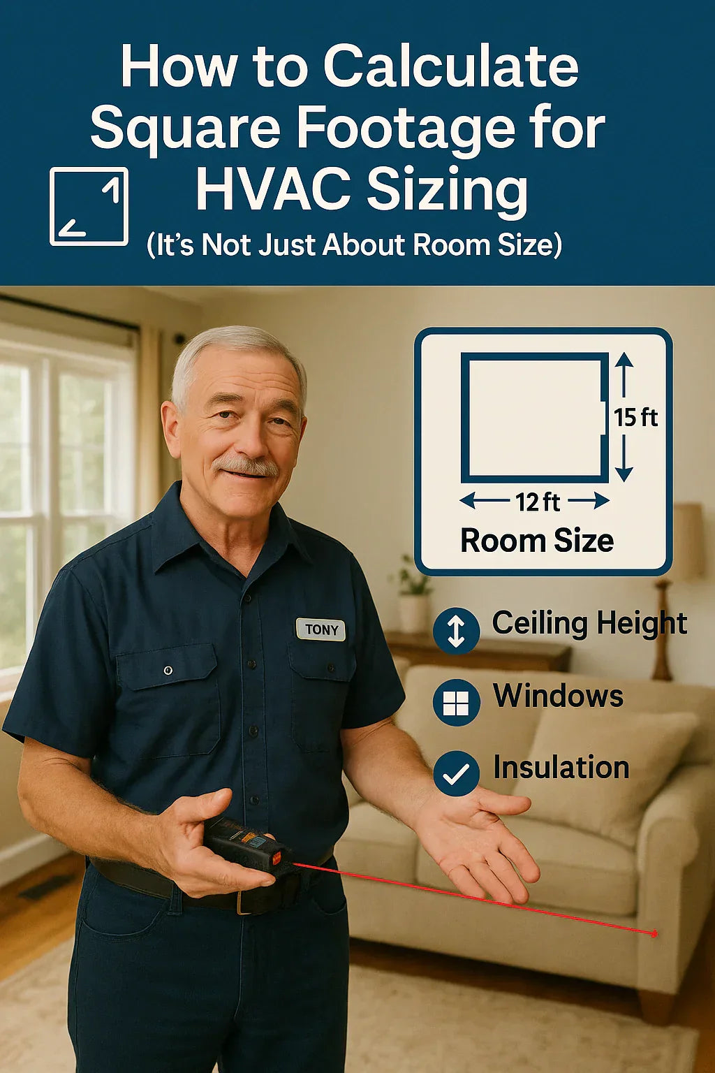 How to Calculate Square Footage for HVAC Sizing (It’s Not Just About Room Size)