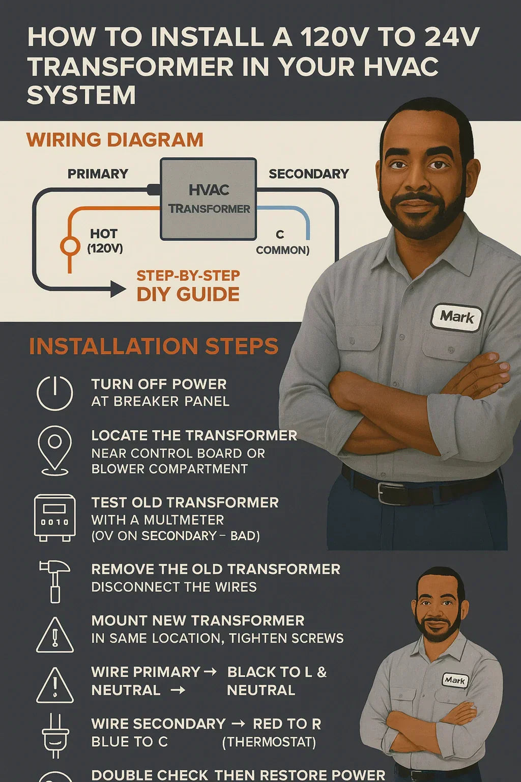 How to Install a 120V to 24V Transformer in Your HVAC System Step-by-Step DIY Guide
