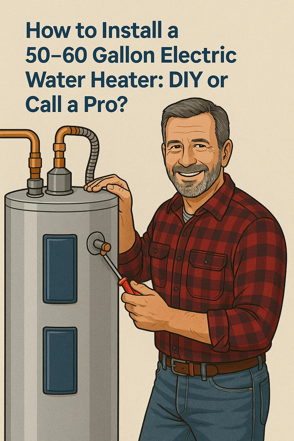 How to Install a 50–60 Gallon Electric Water Heater: DIY or Call a Pro
