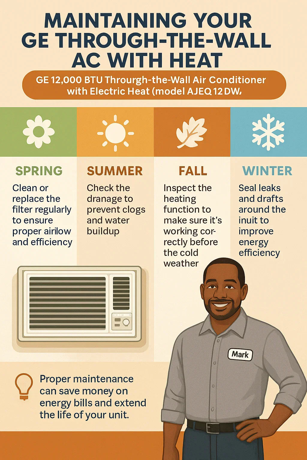 How to Maintain Your GE Through-the-Wall AC with Heat for Year-Round Comfort