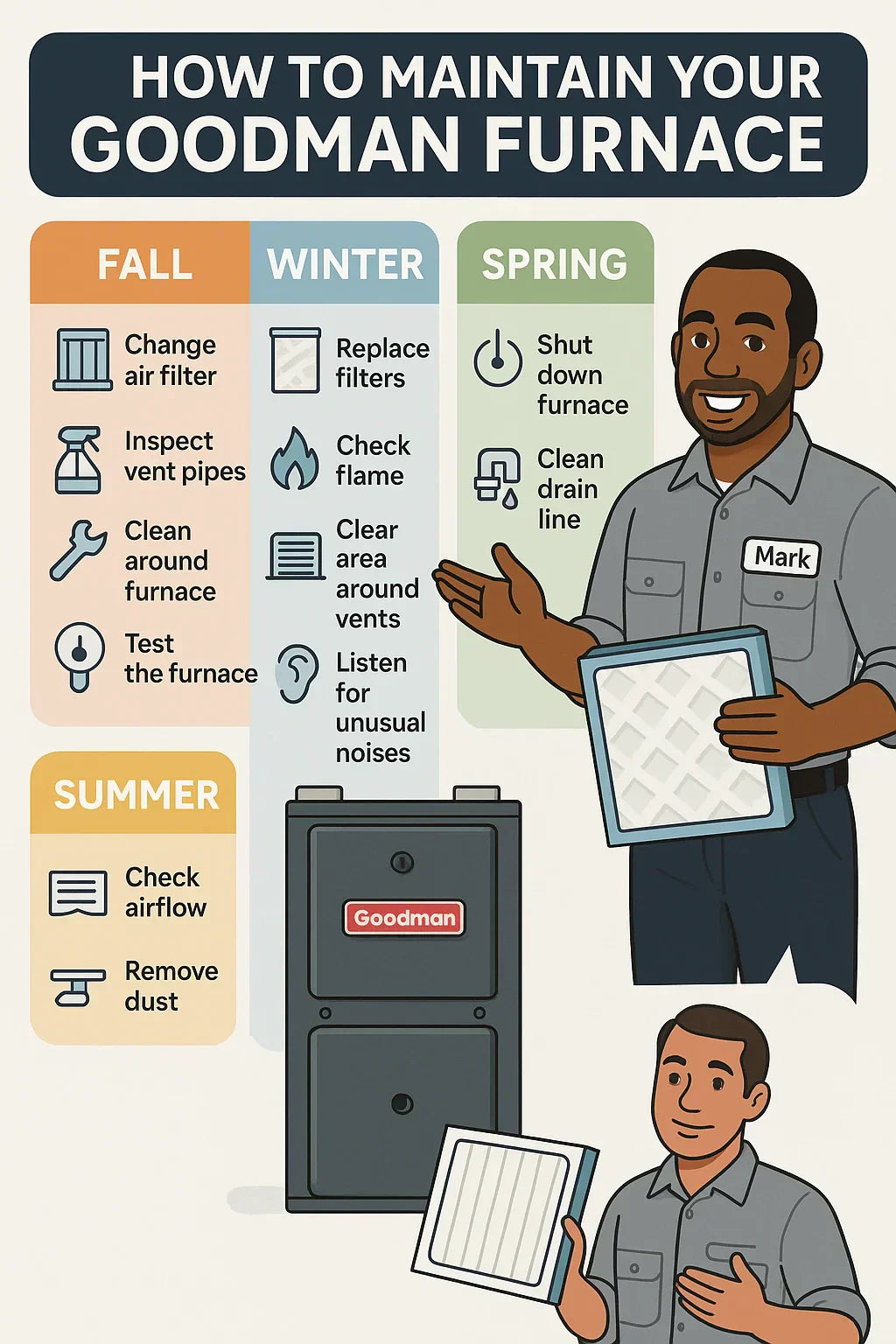 How to Maintain Your Goodman Furnace: Seasonal DIY Care & Pro Tune-Up Tips