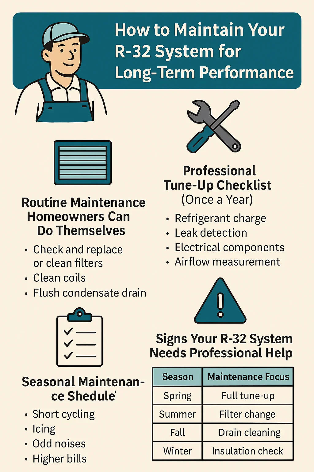How to Maintain Your R-32 System for Long-Term Performance
