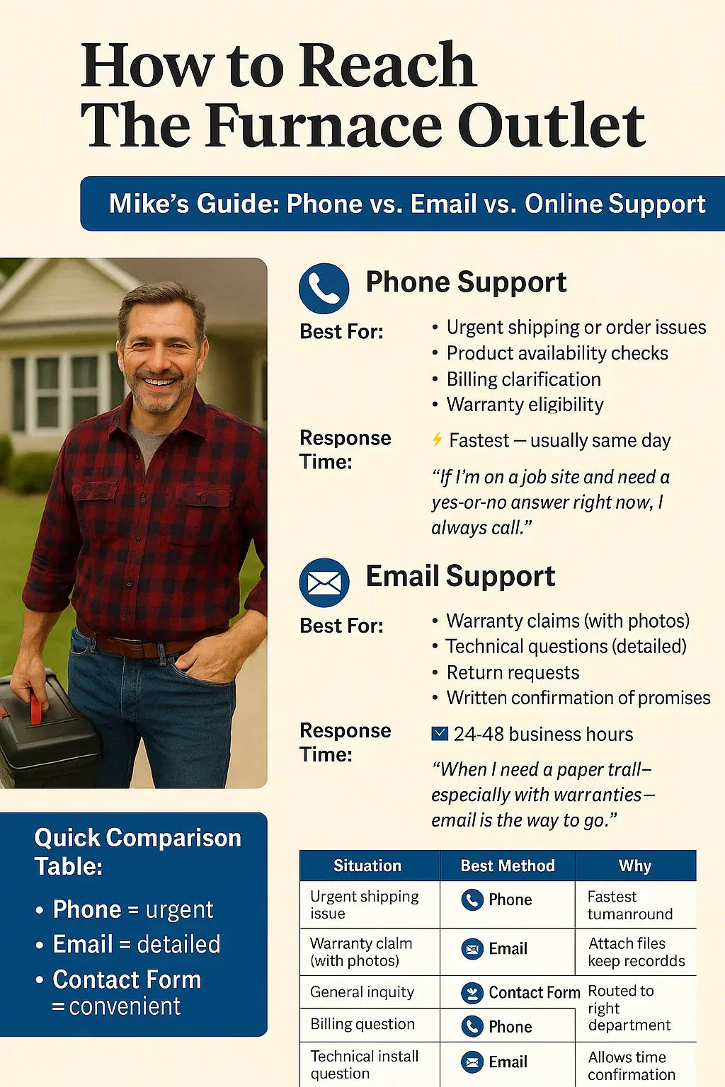 How to Reach The Furnace Outlet Phone, Email & Online Support Explained