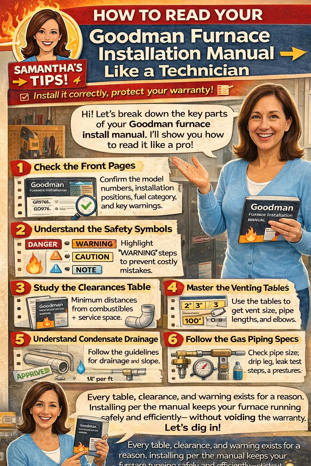 How to Read Your Goodman Furnace Installation Manual Like a Technician