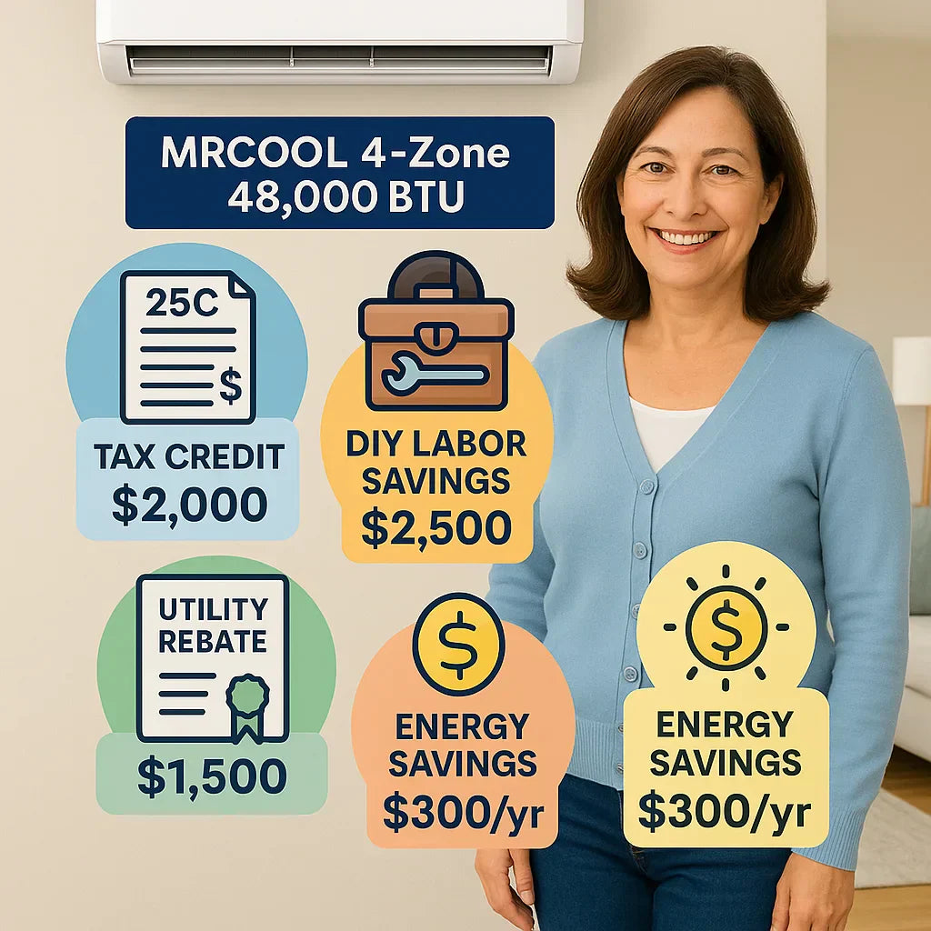 How to Save Money with the MRCOOL 4-Zone System: Rebates, Tax Credits & More