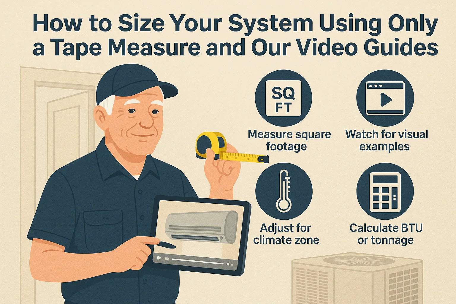 How to Size Your System Using Only a Tape Measure and Our Video Guides