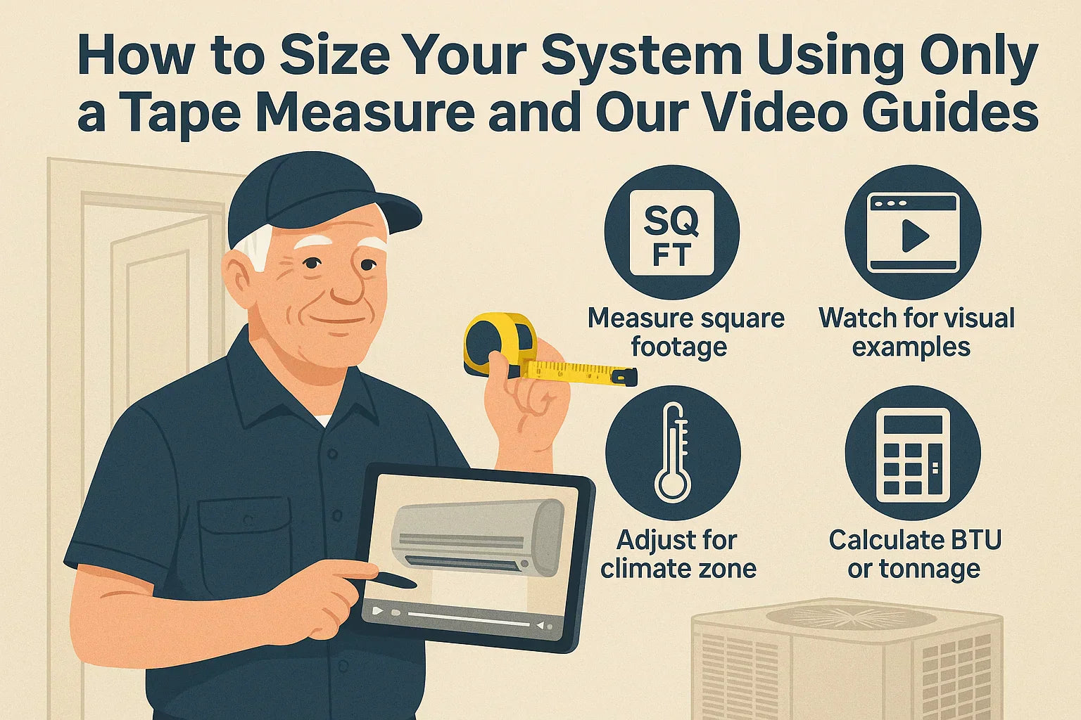 How to Size Your System Using Only a Tape Measure and Our Video Guides