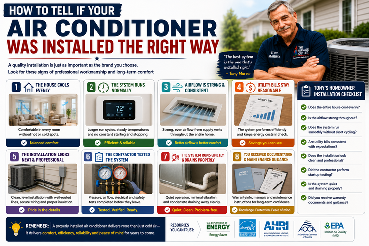 How to Tell If Your Air Conditioner Was Installed the Right Way