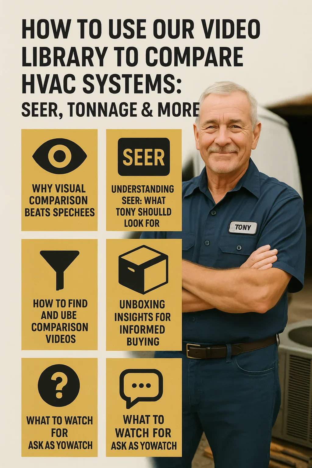 How to Use Our Video Library to Compare HVAC Systems SEER, Tonnage & More