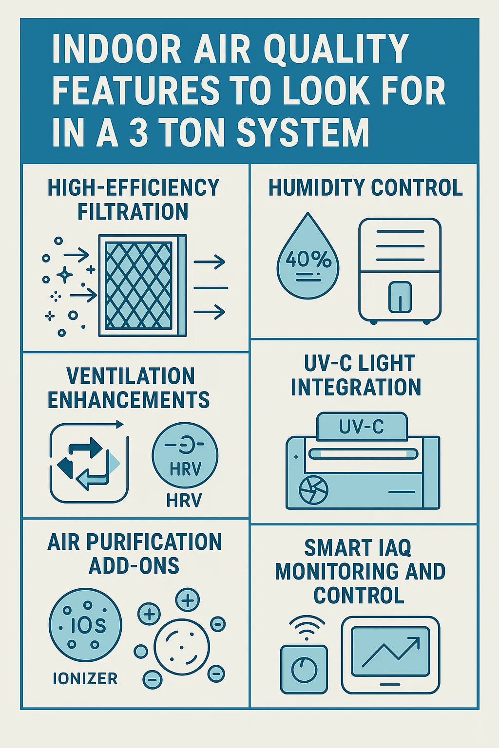 Indoor Air Quality Features to Look for in a 3 Ton System