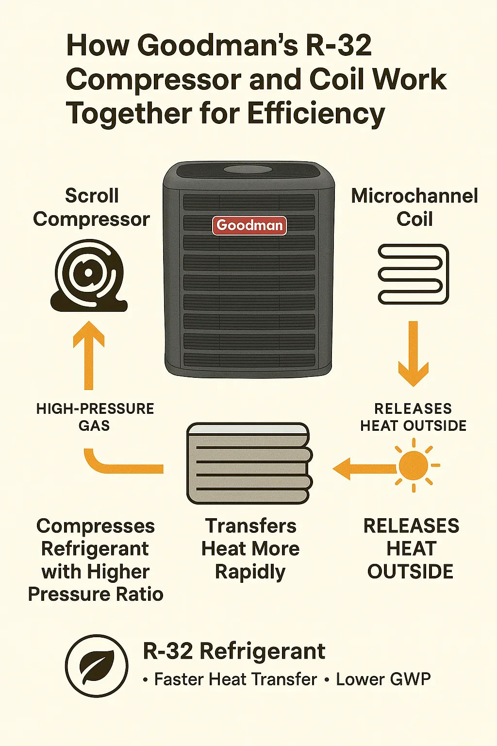 Inside the Unit — A Breakdown of Goodman’s R-32 Compressor and Coil Technology