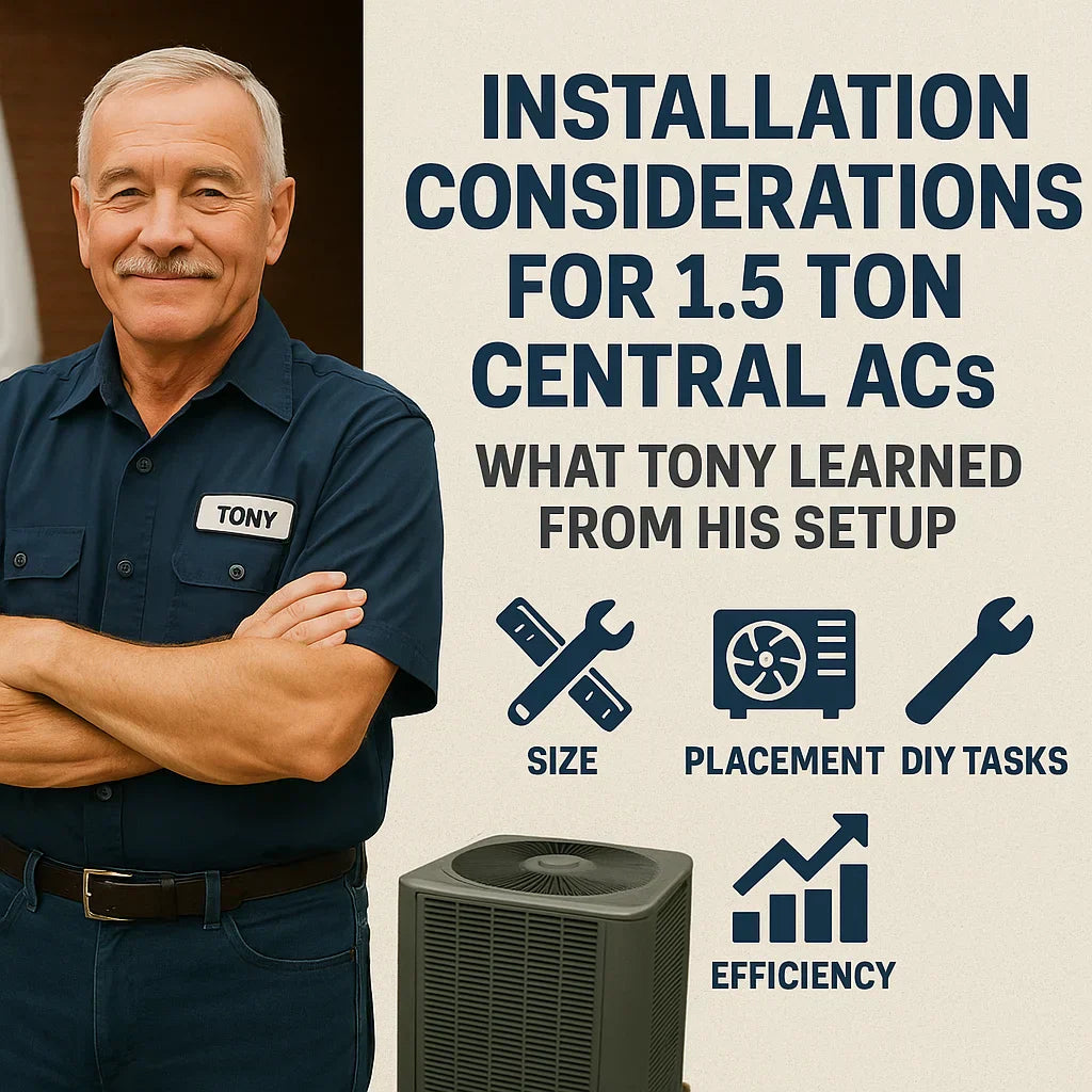 Installation Considerations for 1.5 Ton Central ACs What Tony Learned from His Setup