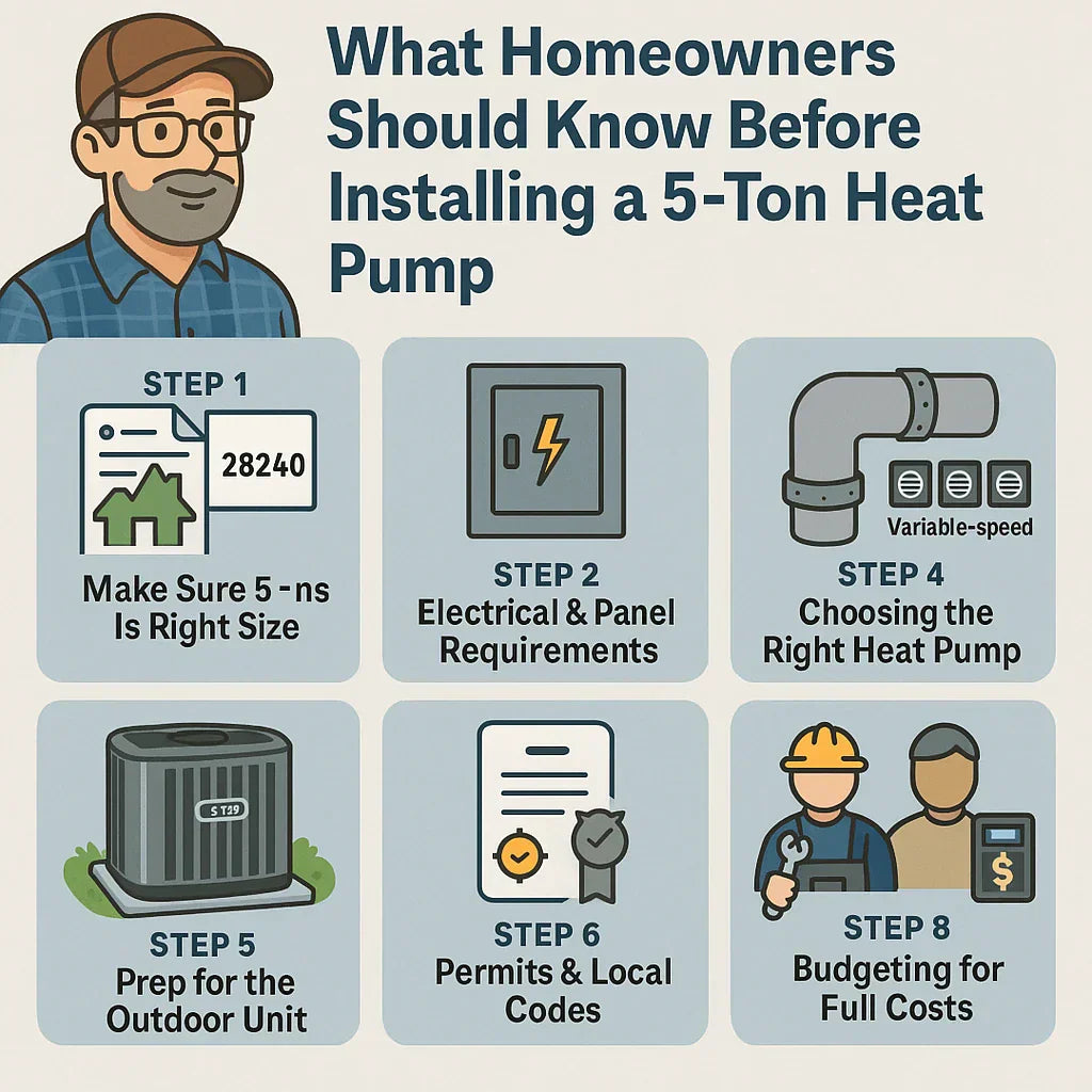Installation Guide: What Homeowners Should Know Before Installing a 5-Ton Heat Pump
