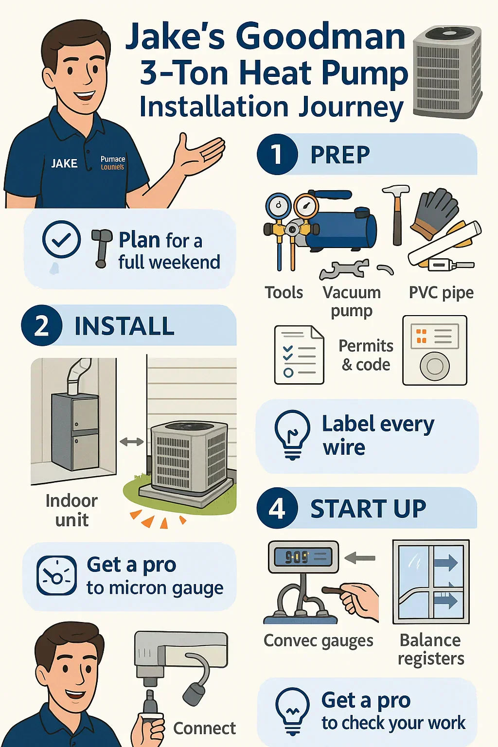 Installation Guide: What Jake Learned Installing His 3-Ton Goodman Heat Pump