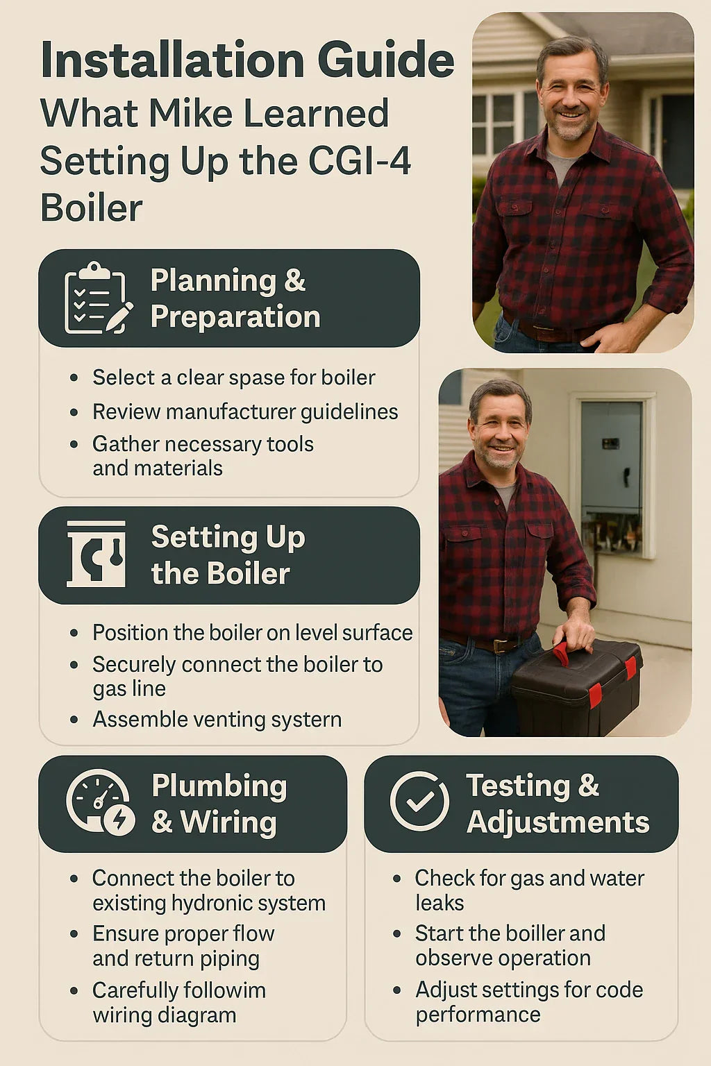 Installation Guide What Mike Learned Setting Up the CGI-4 Boiler