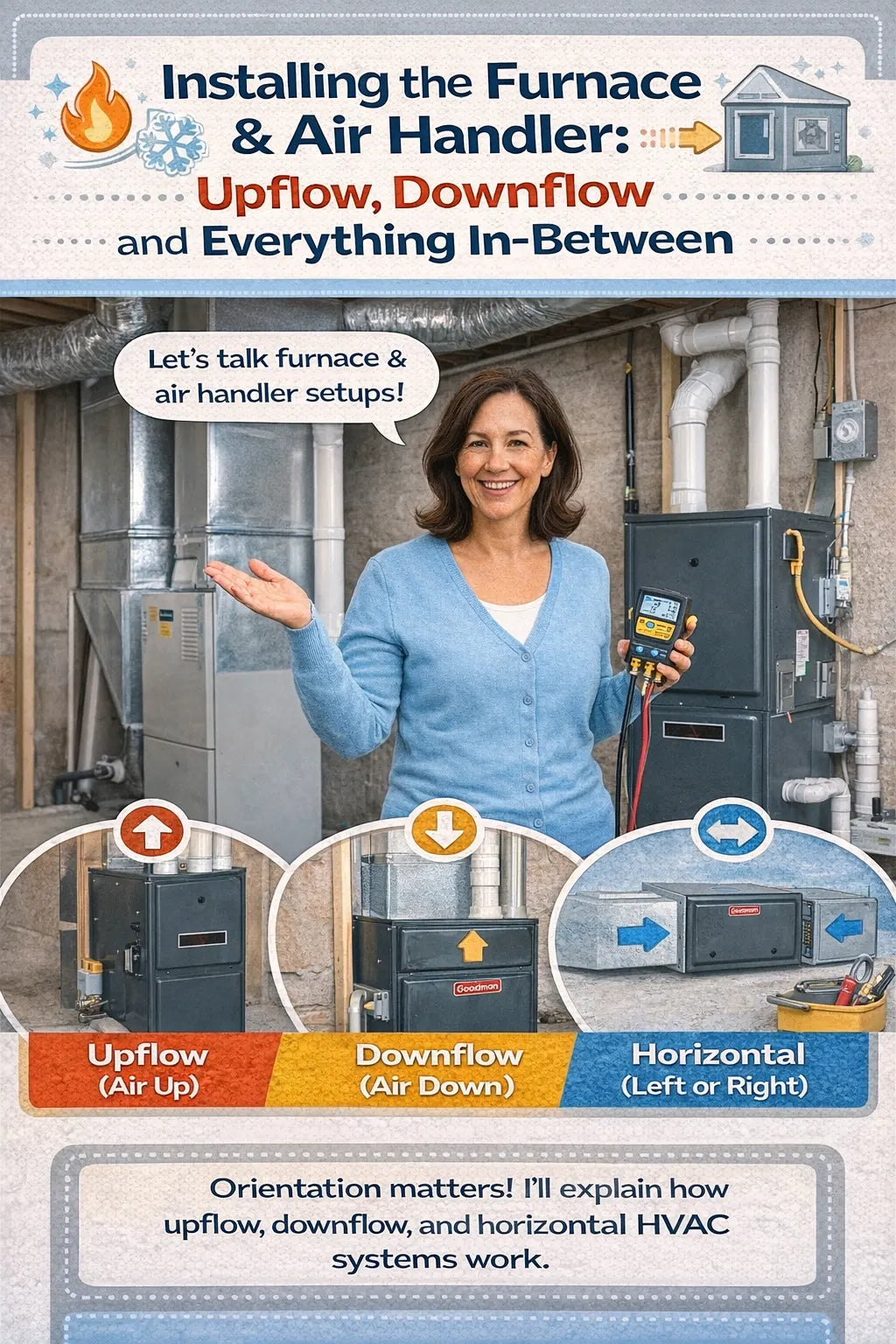 Installing the Furnace & Air Handler: Upflow, Downflow, and Everything In-Between