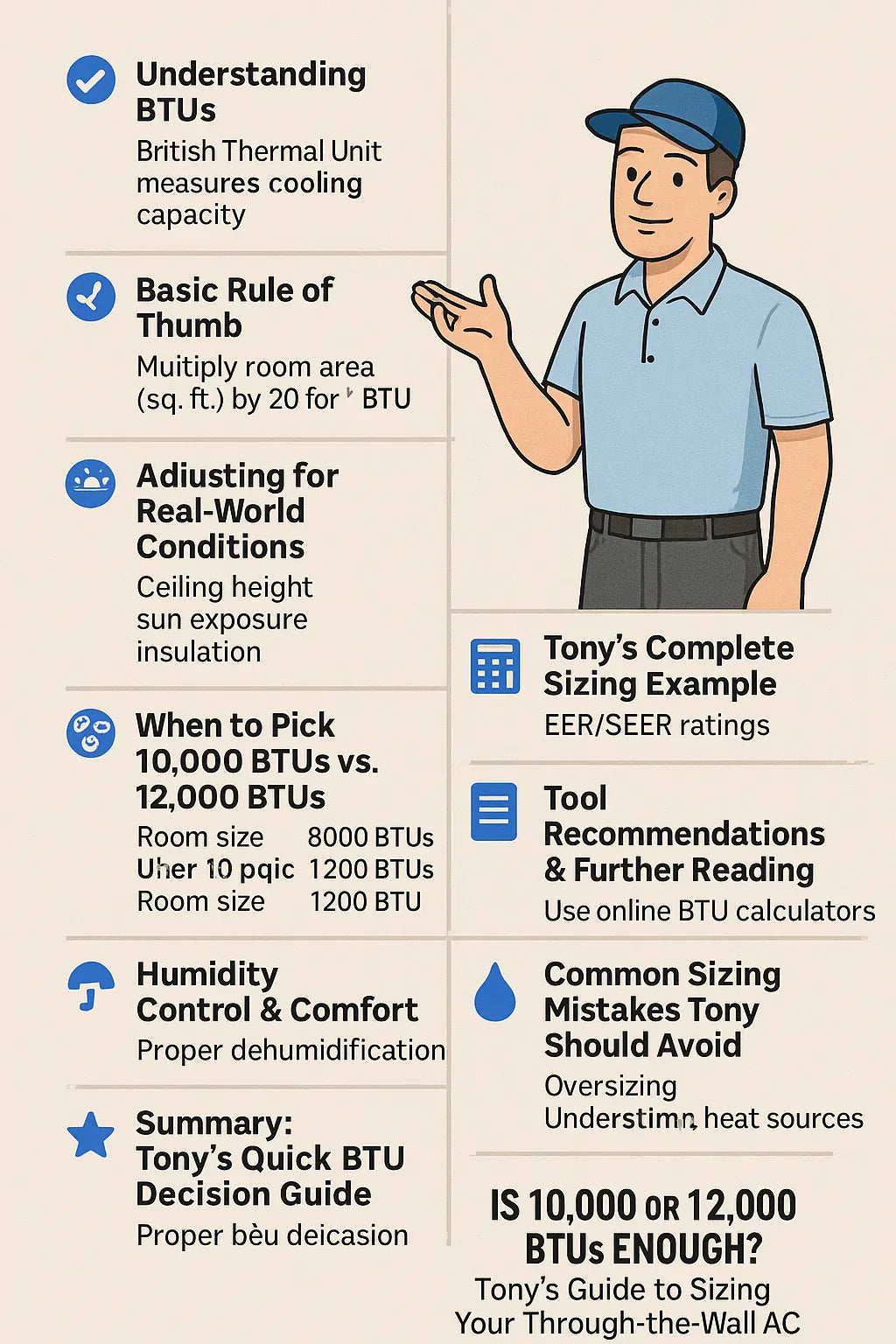 Is 10,000 or 12,000 BTUs Enough? Tony’s Guide to Sizing Your Through-the-Wall AC