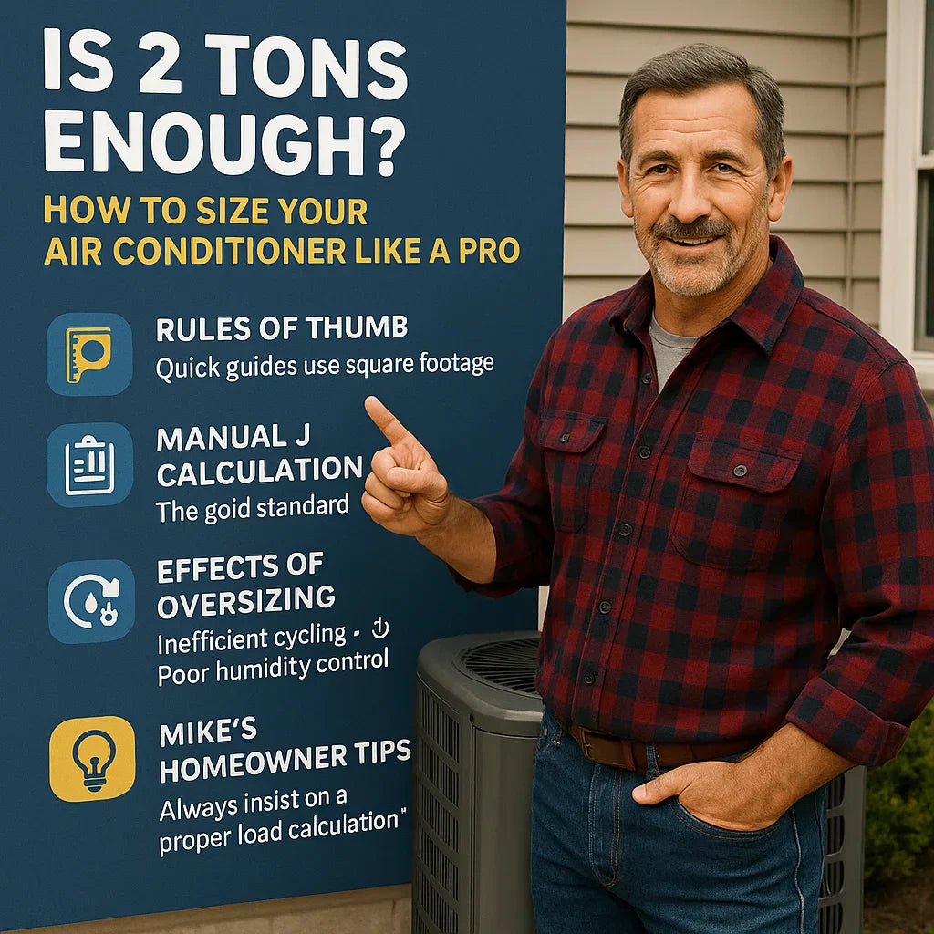 Is 2 Tons Enough? How to Size Your Air Conditioner Like a Pro: By Mike Sanders – the HVAC Guy Next Door