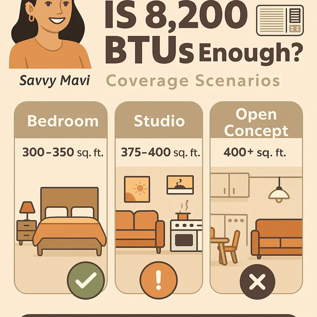 Is 8,200 BTUs Enough Sizing Tips for Bedrooms, Studios & Small Living Spaces