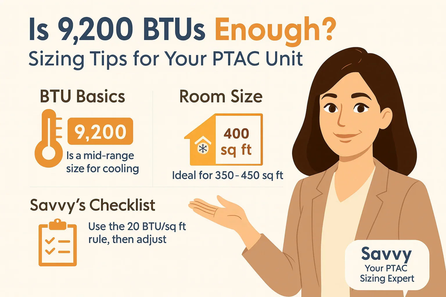 Is 9,200 BTUs Enough Sizing Tips for Your PTAC Unit