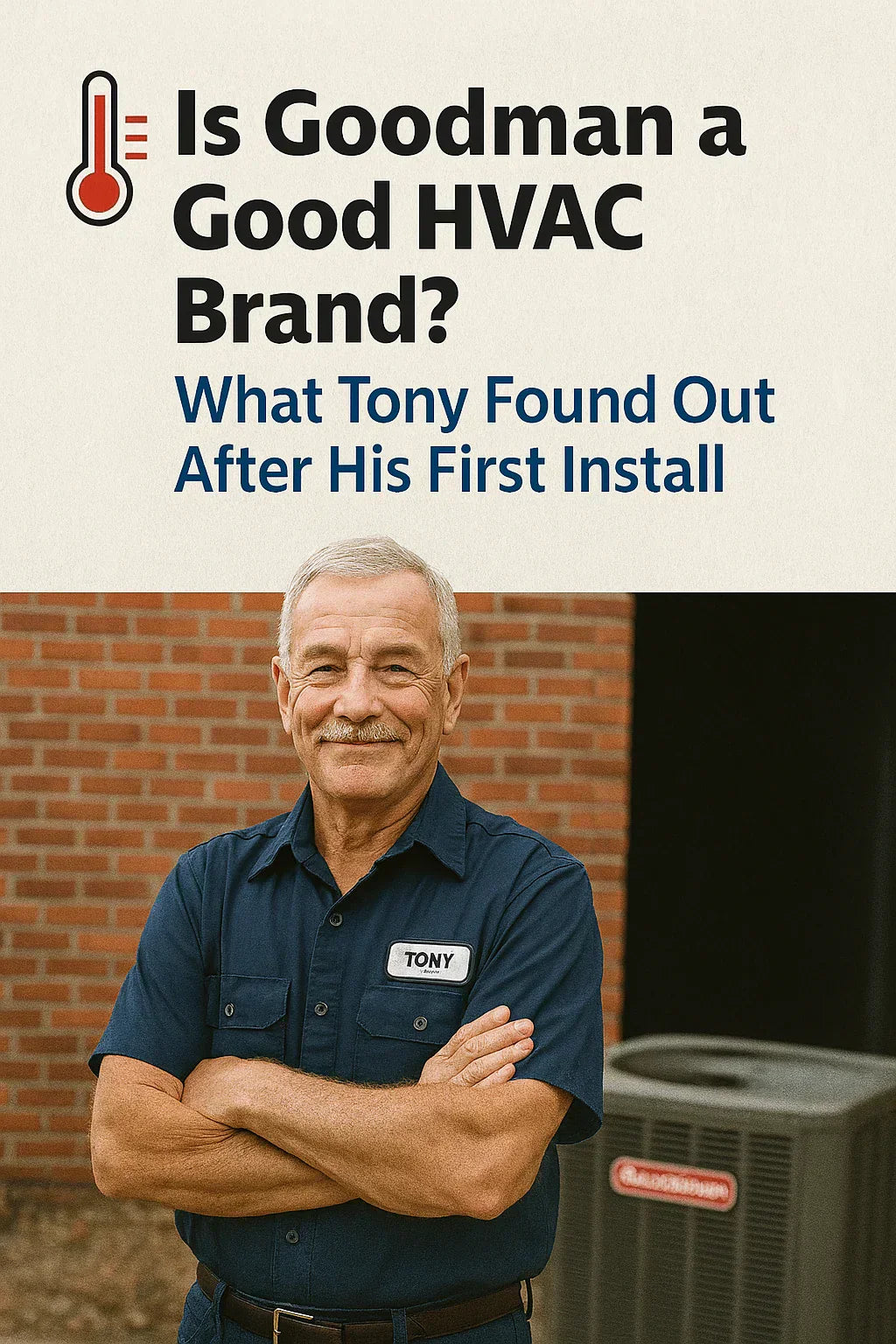Is Goodman a Good HVAC Brand What Tony Found Out After His First Install