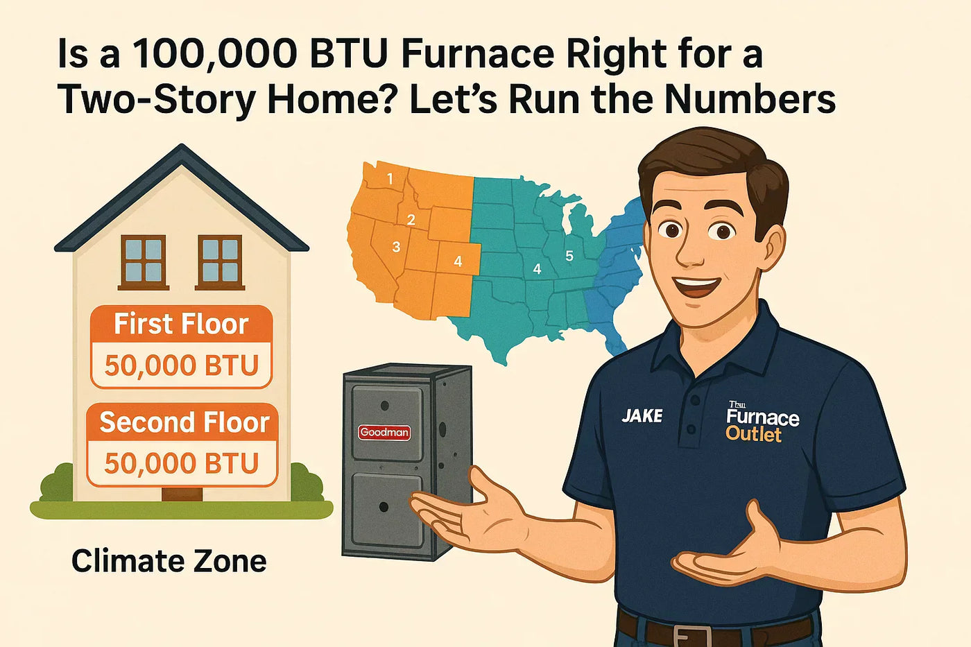 Is a 100,000 BTU Furnace Right for a Two-Story Home? Let’s Run the Numbers