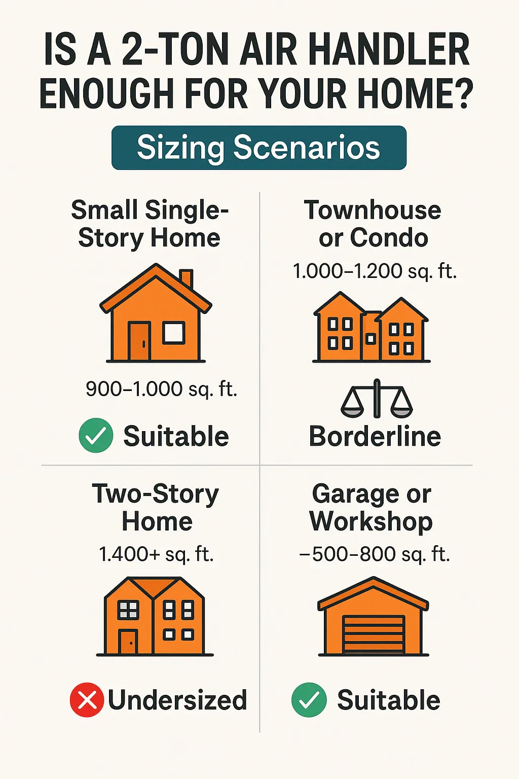 Is a 2-Ton Air Handler Enough for Your Home? Mark’s Sizing Tips & Room Scenarios