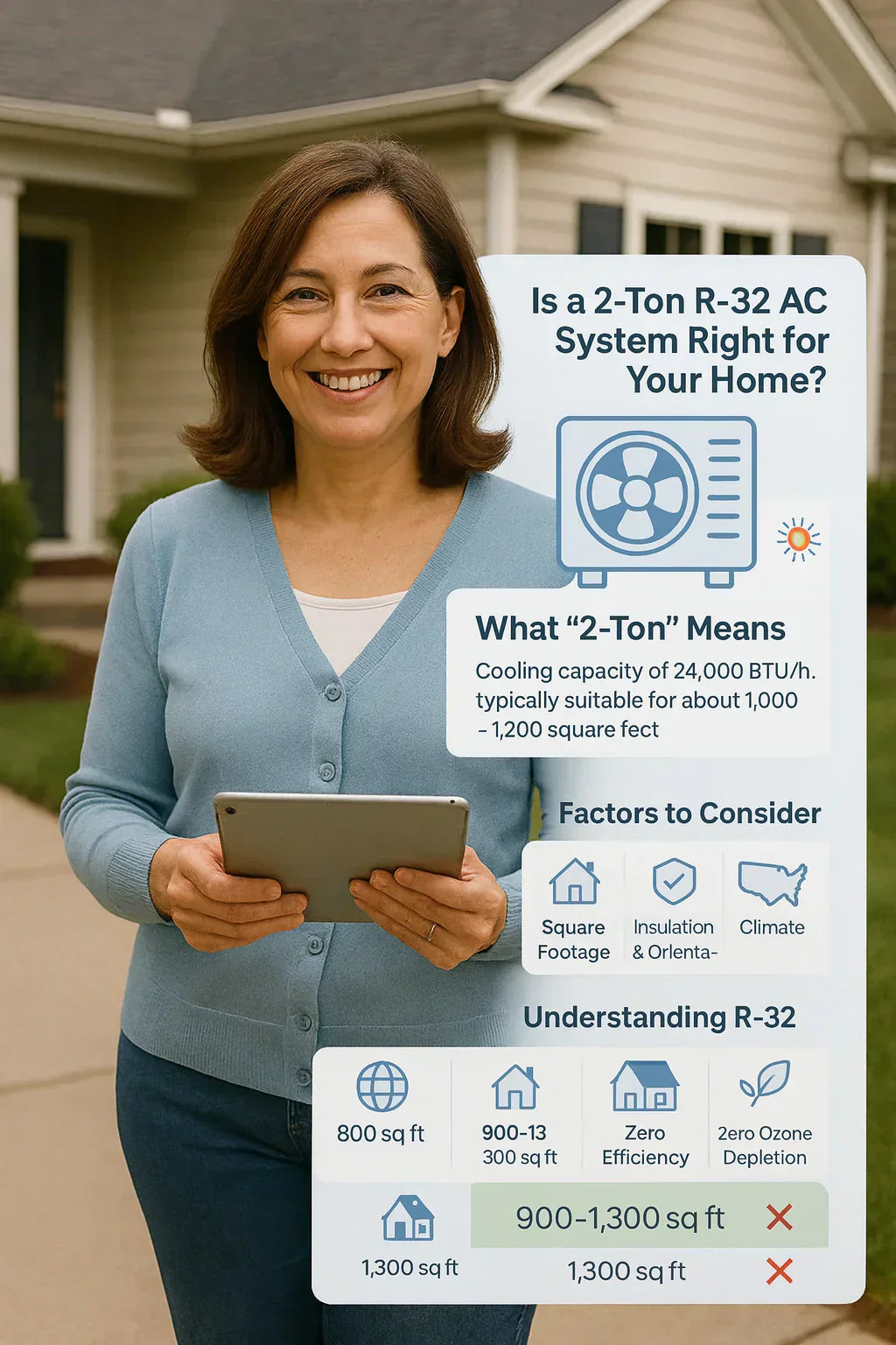 Is a 2-Ton R-32 AC System Right for Your Home?