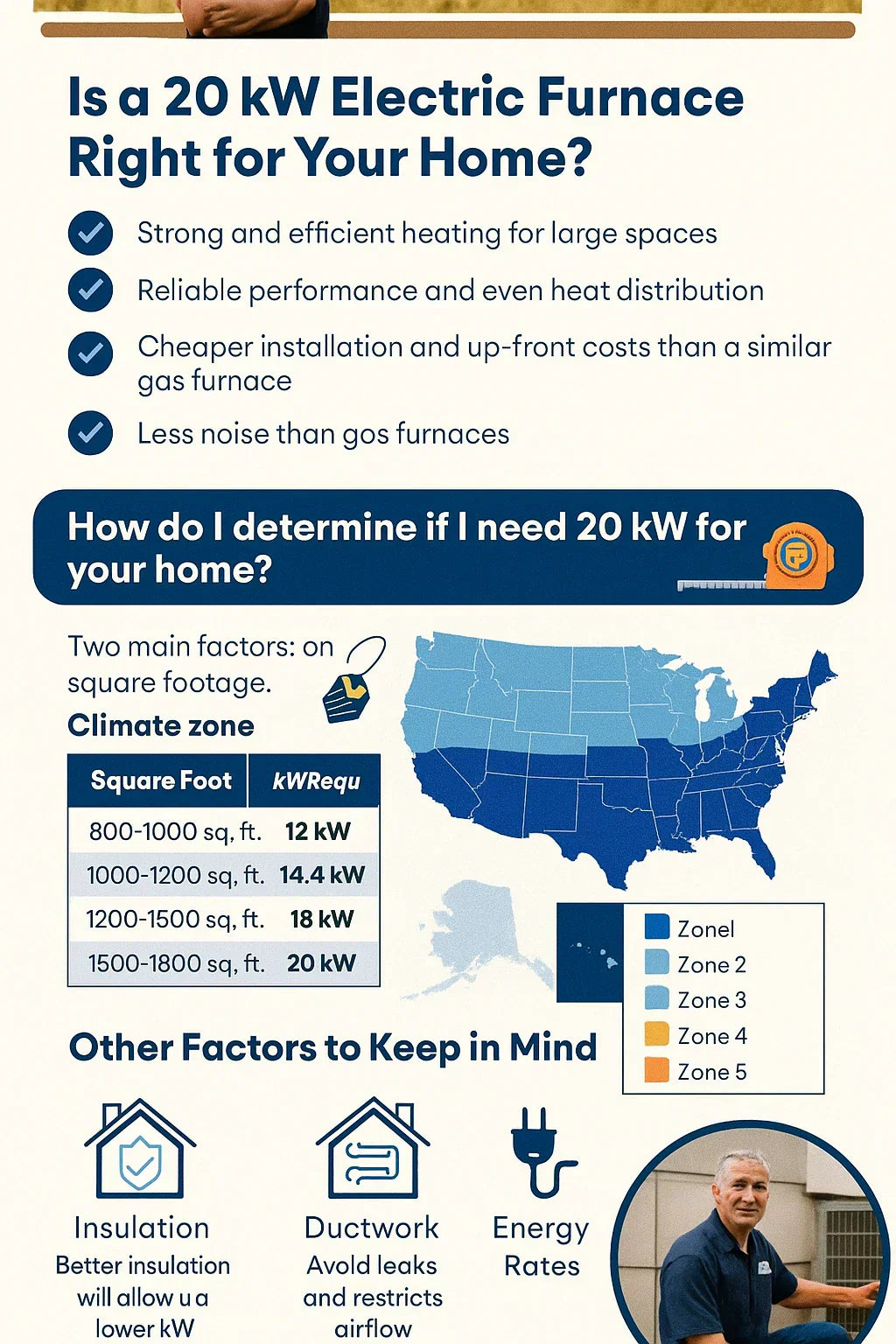 Is a 20 kW Electric Furnace Right for Your Home? Sizing and Load Considerations
