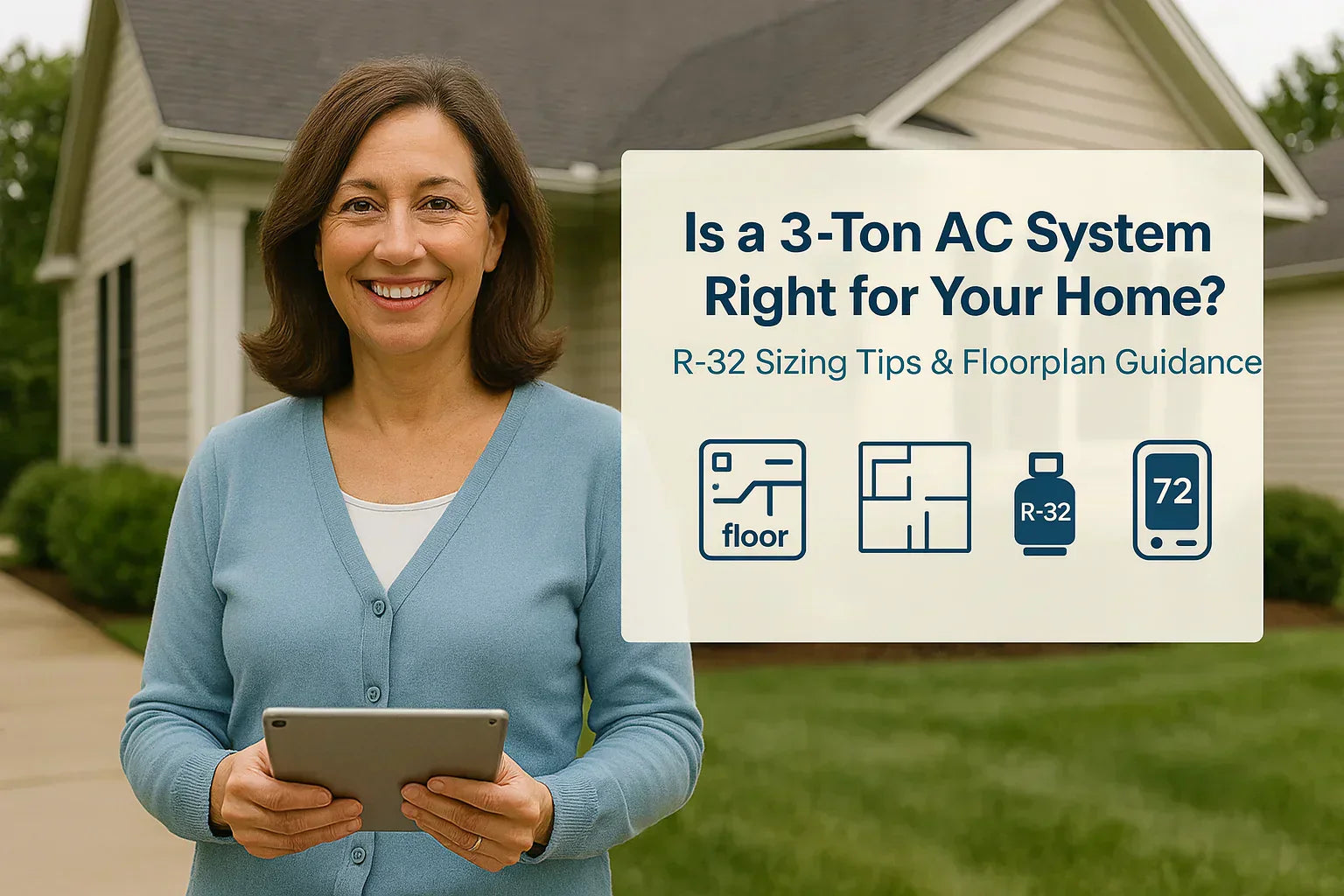 Is a 3-Ton AC System Right for Your Home R-32 Sizing Tips & Floorplan Guidance