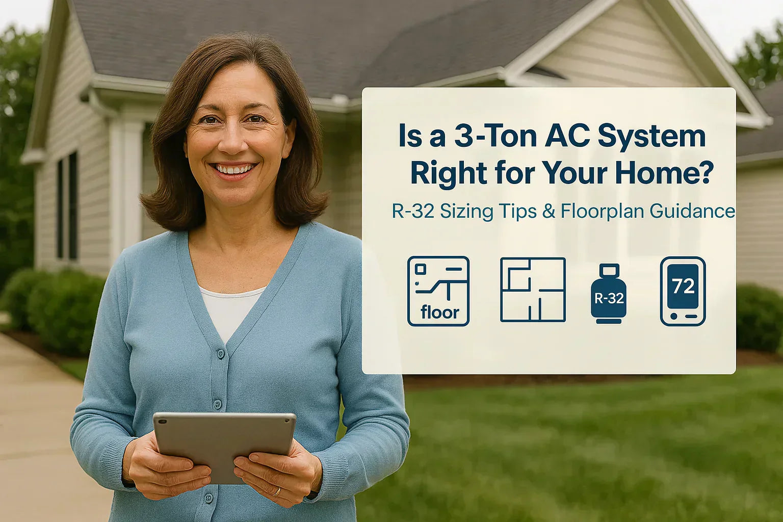 Is a 3-Ton AC System Right for Your Home? R-32 Sizing Tips & Floorplan Guidance