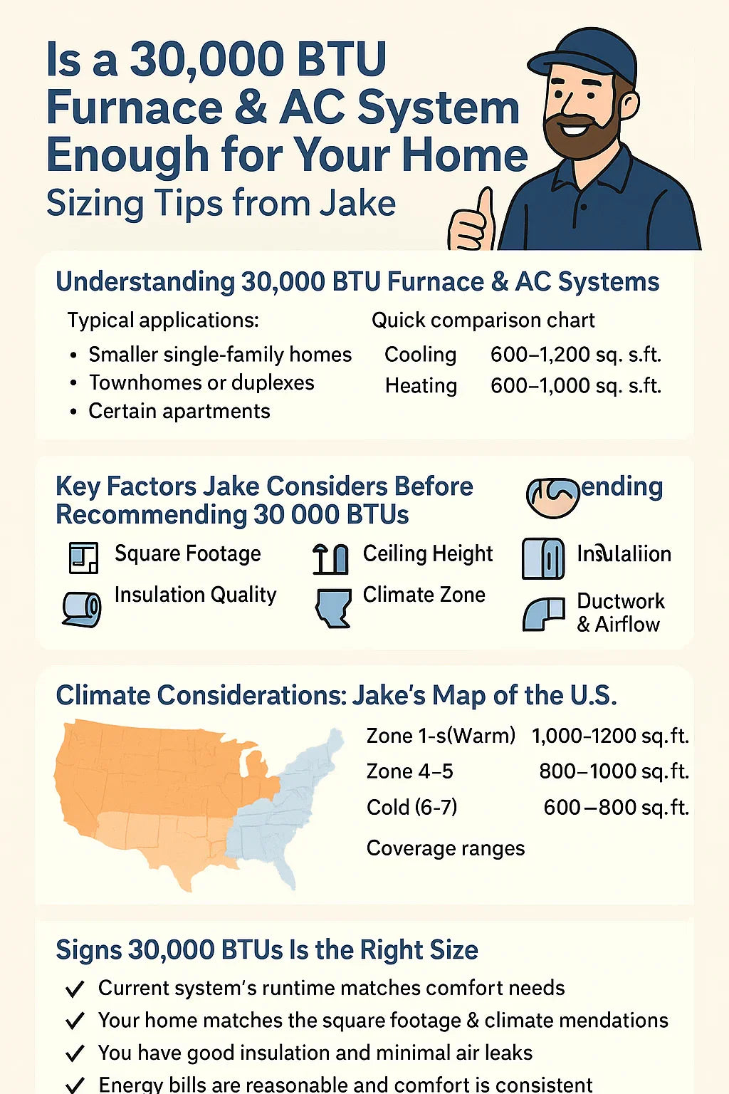 Is a 30,000 BTU Furnace & AC System Enough for Your Home? Sizing Tips from Jake