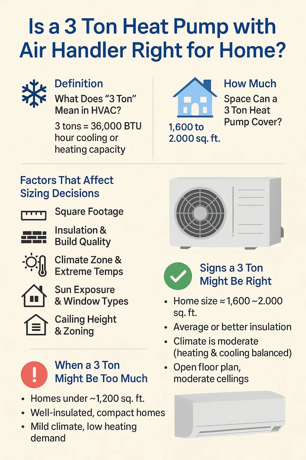 Is a 3 Ton Heat Pump with Air Handler Right for Your Home