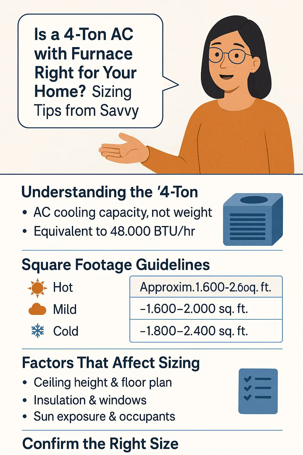 Is a 4-Ton AC with Furnace Right for Your Home? Sizing Tips from Savvy
