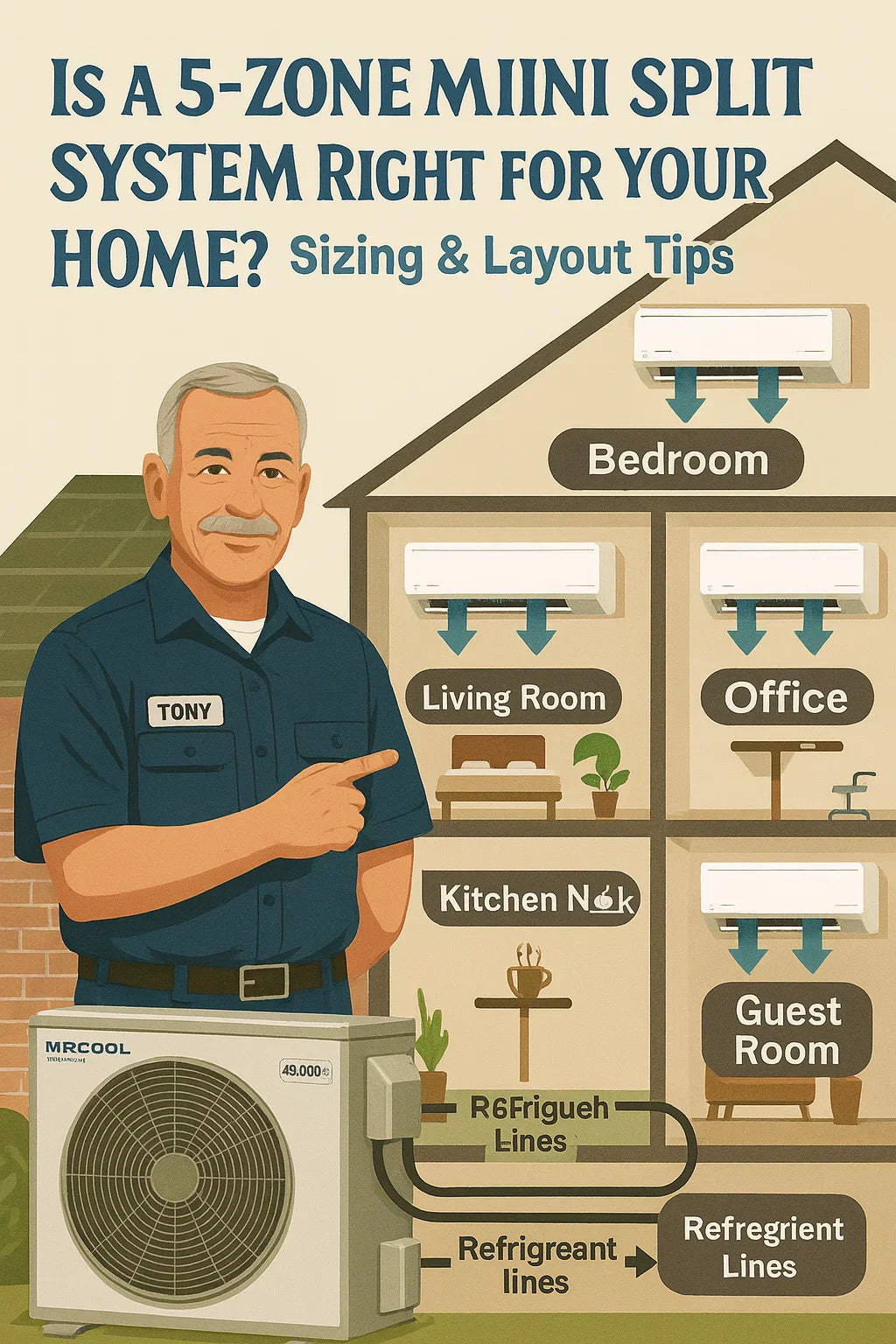 Is a 5‑Zone Mini Split System Right for Your Home Sizing & Layout Tips