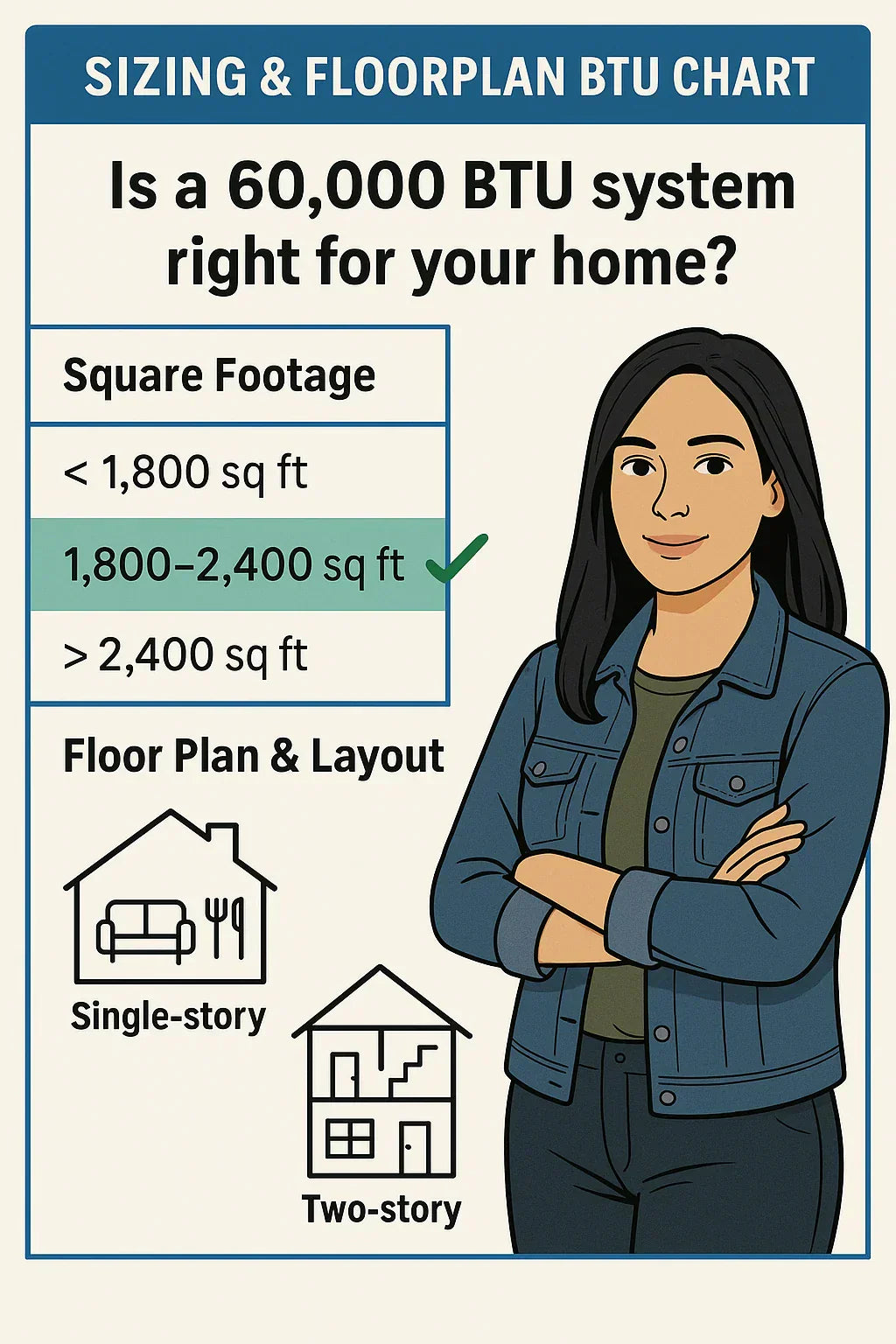 Is a 60,000 BTU Furnace + AC System Right for Your Home? Sizing Tips & Floorplan Guidance