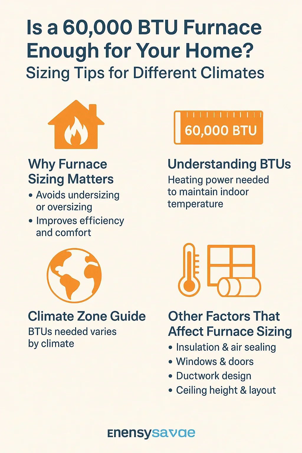 Is a 60,000 BTU Furnace Enough for Your Home? Sizing Tips for Different Climates